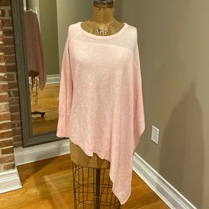 ETC size medium sweater-shawl pink